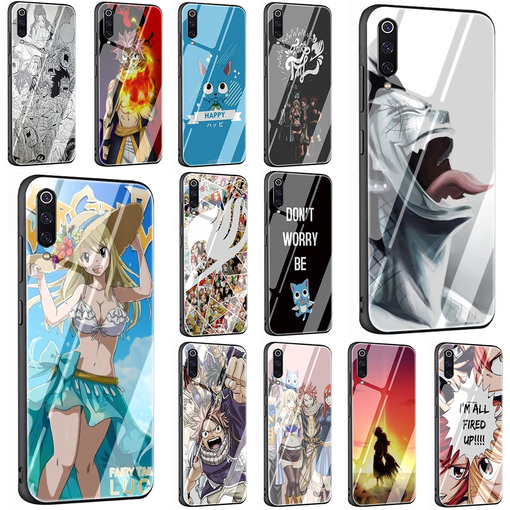

Manga Fairy Tail Tempered Glass Phone Cover Case For Xiaomi Mi 8 9 Redmi 4X 6A Note 5 6 7 Pro Pocophone F1