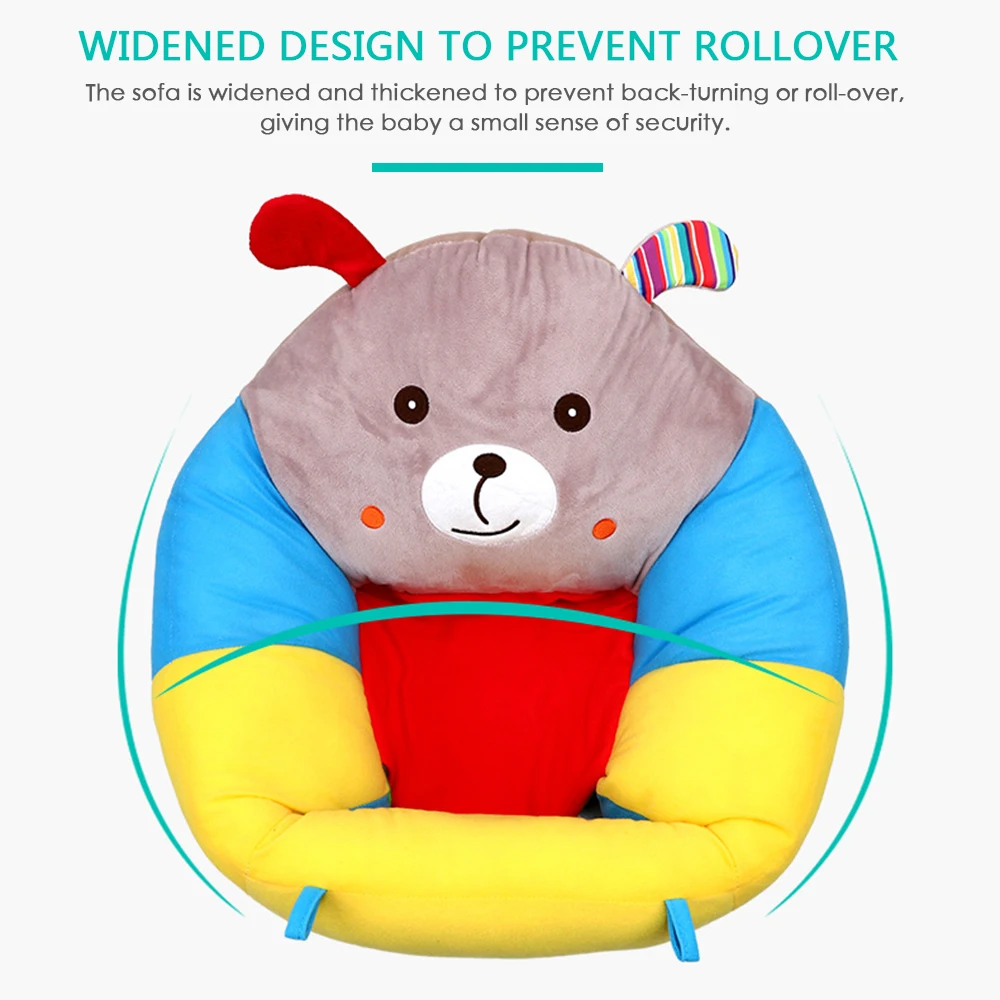 Assento do Bebê Cadeira de Alimentação Portátil de Pelúcia para Crianças Brinquedo do Bebê Brinquedo de Pelúcia para Crianças Infantil Aprendizagem Sentado Assento Sofá Cadeira 4 Assento Do Bebê infantil Aprendizagem Sentado Assento