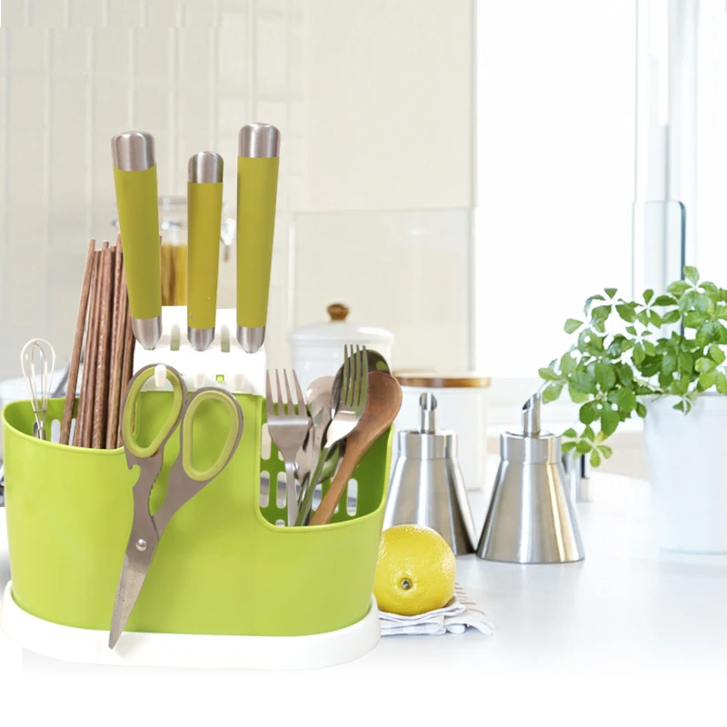 Multifunctional kitchen shelf Drain chopsticks cage chopstick box