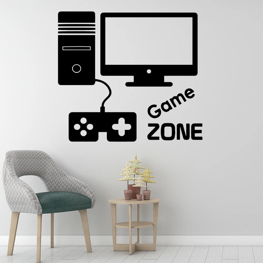 Diy Game Zone Wall Art Стикеры виниловые наклейки на стену кавычки винилы Стикеры s Гостиная детская художественная роспись