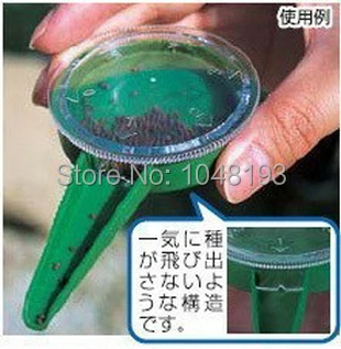 5 Регулируемый размер сеялки садовые инструменты полиэтиленовой распространителем зеленый сепаратор имеет крышкой
