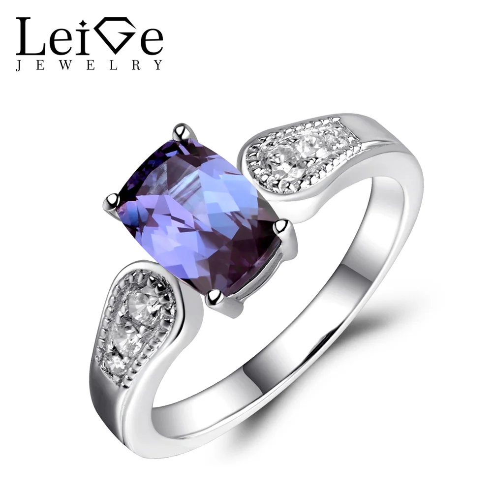 leige jewelry alexandrite ring cushion cut 68mm wedding engagement rings for women gemstone fine jewelry color changing - Alexandrite Wedding Ring leige jewelry alexandrite ring cushion cut 68mm wedding engagement rings for women gemstone fine jewelry color changing - Alexandrite Wedding Ring