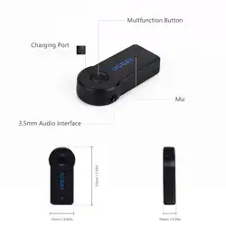 Универсальный автомобильный 3,0 беспроводной аудио музыкальный стерео приемник адаптер Hands-free 3,5 мм для смартфонов планшетных ПК устройств