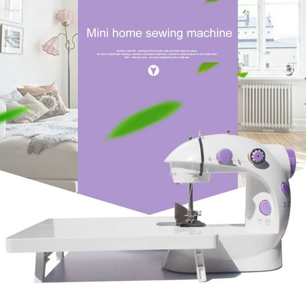 

Electric Mini Sewing Machine For Home Hand Machine To Sew 110/220V AU Plug Speed Adjustment with Light Handheld Sewing Machine
