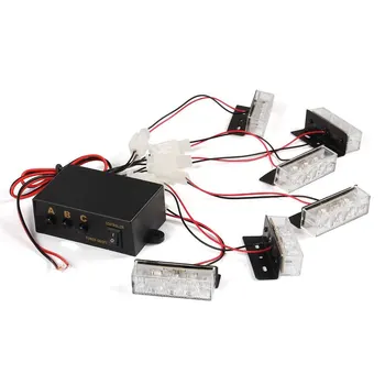 

2 pcs of MOOL Yellow 18 LED Strobe Dash Emergency Flashing Warning Light for Car Truck