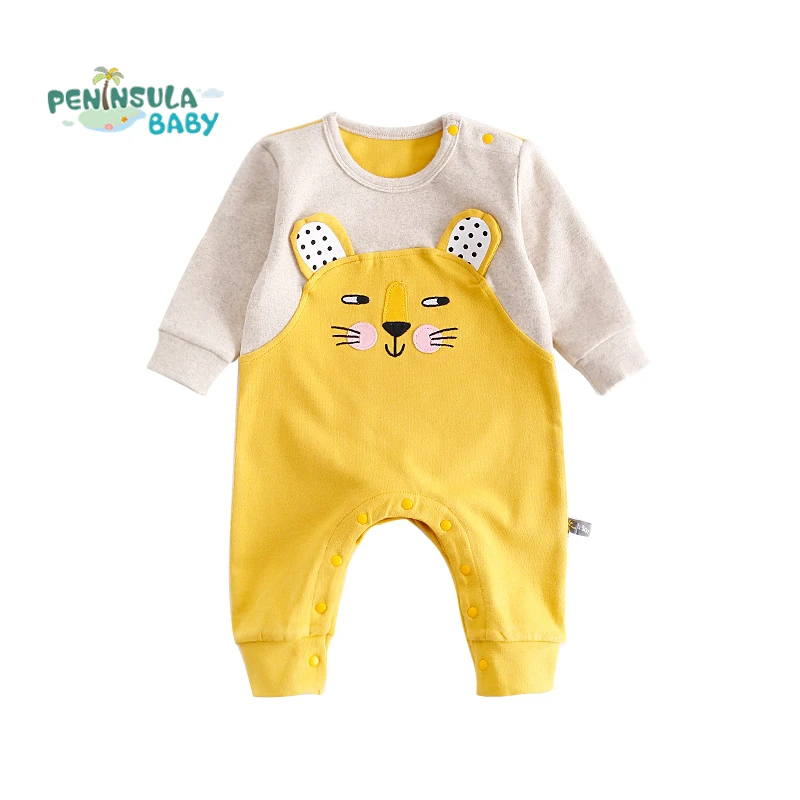 

High Quality Casual Infant Baby Rompers Girls Boys Newborn Clothes Long Sleeve Cotton Autumn Outfits Cartoon Coverall