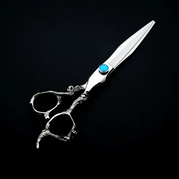 

Purple Dragon Professional 7 inch Dragon Handle Hair Cutting Hairdressing Shears Dogs Cats Pets&amp Human Hair Scissors Bevel Ed