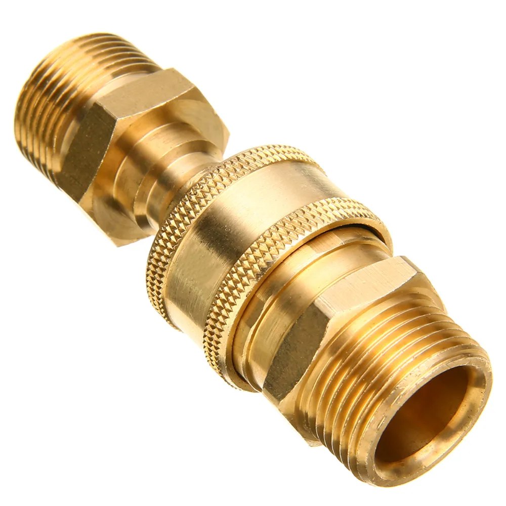 1 пара 3/8 "M22 нить Quick Release муфта Давление адаптер для стиральной машины Соединительная муфта 14,8 мм Латунь быстрой смены навесного