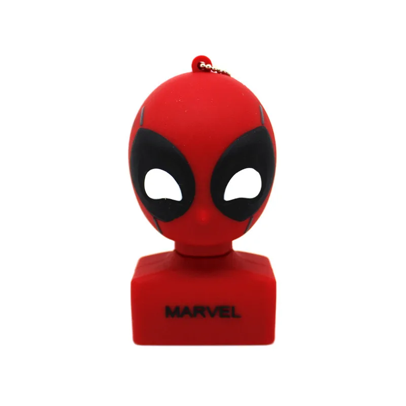 Deadpool 2 Флеш-накопитель super hero 8G, 16G, 32G, 64G, Мультипликация Marvel, Человек-паук/Черная Пантера/Дэдпул, USB флеш-накопитель, карта памяти - Цвет: Deadpool 2