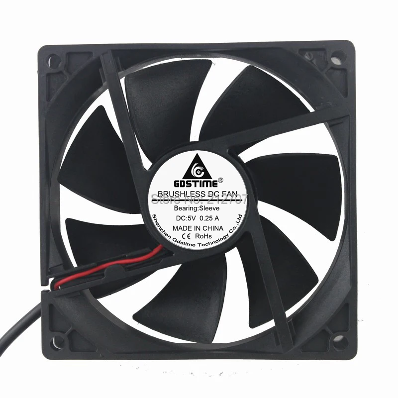 Кулер для охлаждения ЦП Gdstime 5 В USB 92 мм 92x92x25 мм|fan 92mm|5v usb fancpu cooling |