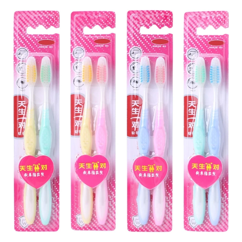 

2pcs Creative Adult Soft Toothbrush Wheat Straw Tooth Cleaning Charcoal Brush Mar28