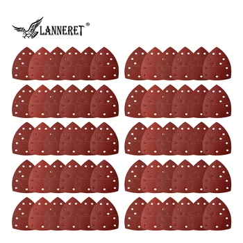 

LANNERET 60 Pieces Mouse Detail Sander Sandpaper Sanding Paper Hook and Loop Assorted 40/ 60/ 80/ 120/ 180/ 240