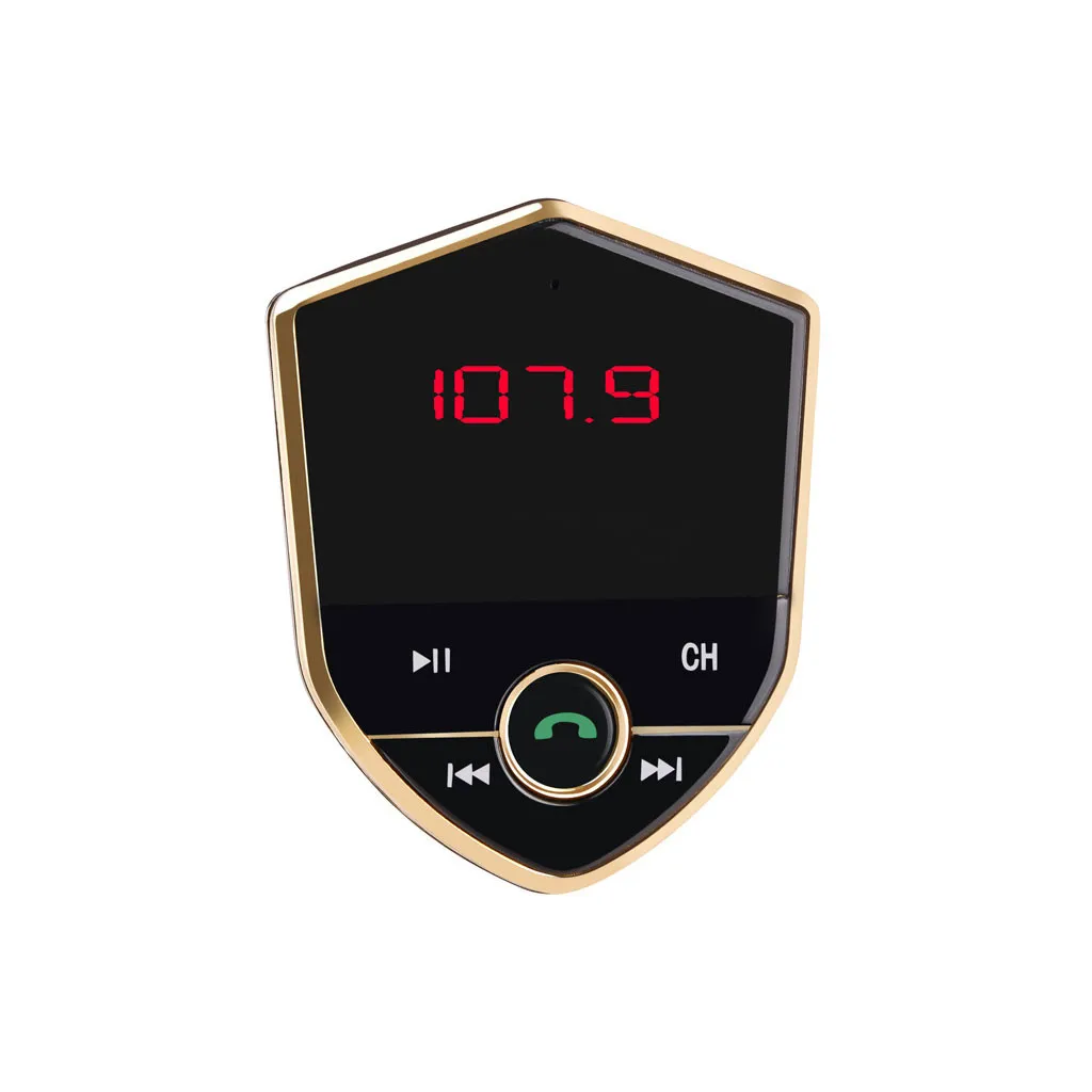 Dual USB Car Charger Digital Display In-car Wireless For Bluetooth FM Transmitter Handsfree Car Kit with USB Charger