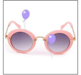 Модные солнцезащитные очки UV400 для мальчиков и девочек, детские летние очки,, милые очки для детей, oculos de sol Gafas N688 - Цвет линз: Розовый