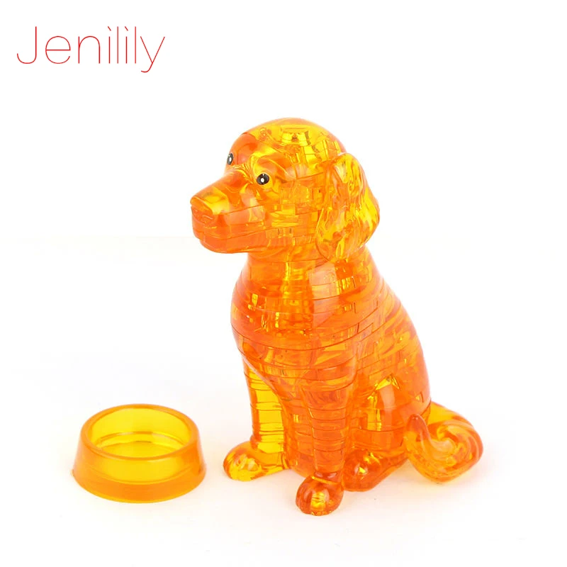 41pcs Animal Shape Puzzles For Children Adult Puzzle DIY Kids Puzzles 3D Crystal Puzzle Jigsaw Assembly Model Toys