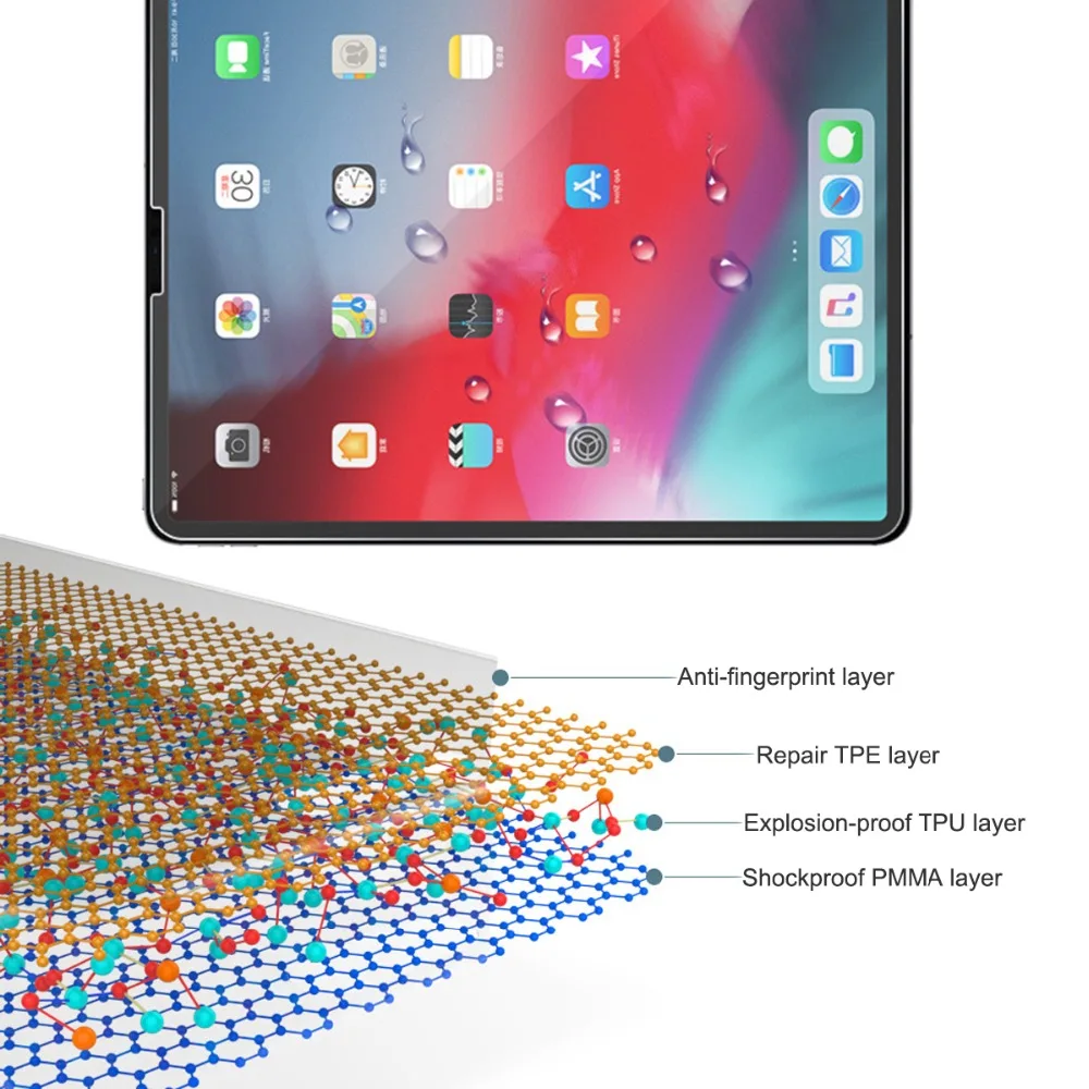 HD закаленное стекло 9h для Apple iPad Pro 1" планшеты экран протектор пленка для iPad Pro 12,9" против царапин экран крышка