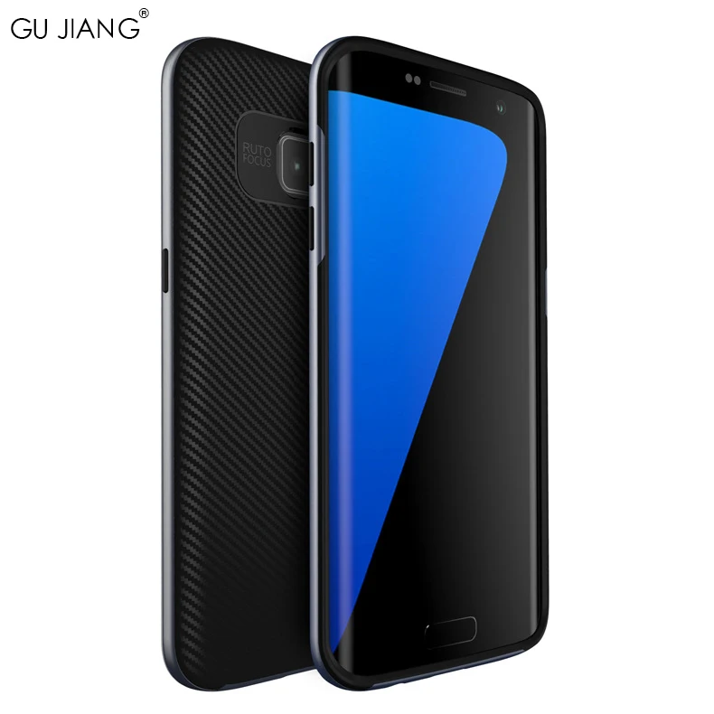 Бренд GUJIANG, Роскошный чехол с масляным рисунком, защитный чехол для samsung Galaxy S6, S7, S7 Edge, S8, S8 PLUS, Жесткий ПК, простой/скраб, чехол