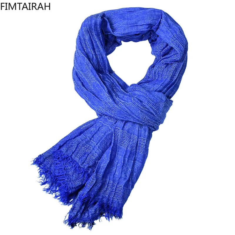 Tassels Men Winter Neck Warmer Scarf Cashmere Long Wrap Shawl Wrap