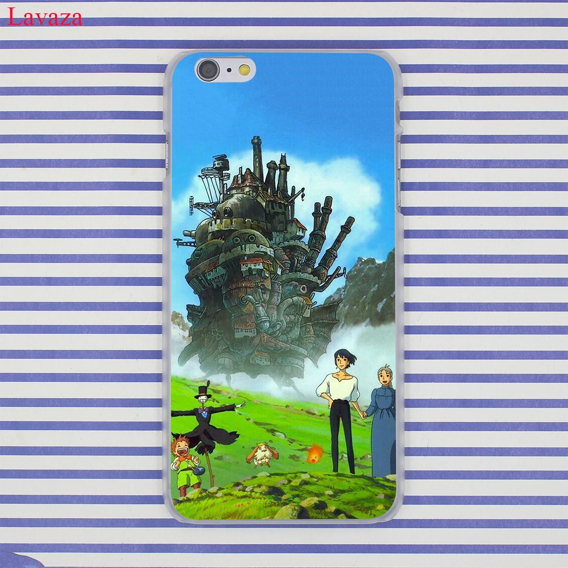 Жесткий чехол для телефона с подвижным замком Lavaza Howl's Howls для iPhone XR XS X 11 Pro Max 10 7 8 6 6S 5 5S SE 4S 4