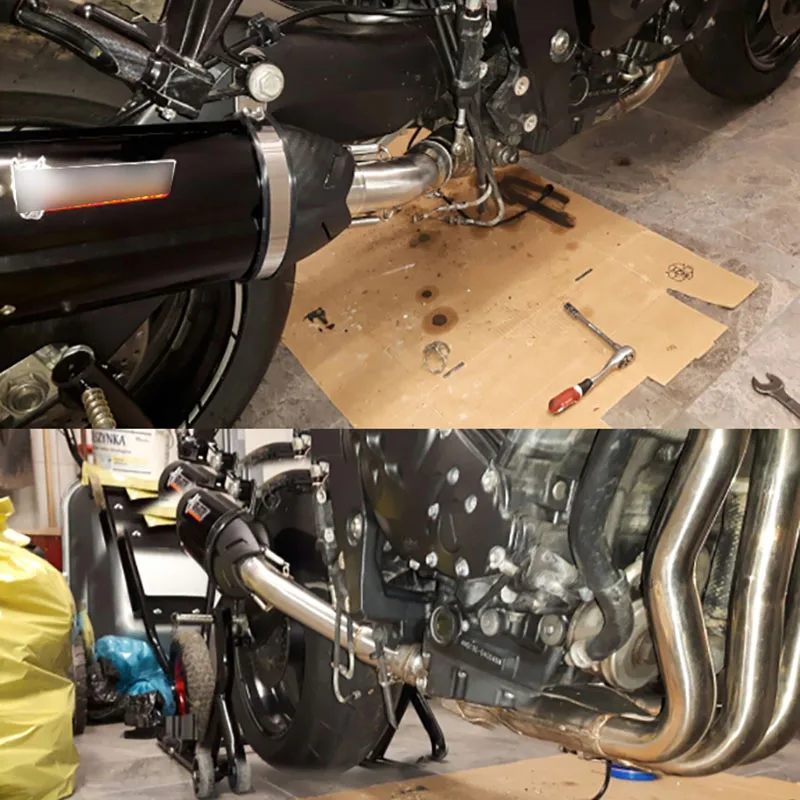 Для Yamaha FZ1 все годы мотоцикл полный выхлопной трубы+ средняя система Соединительная труба гоночный мотоцикл Escape модифицированный слипоны