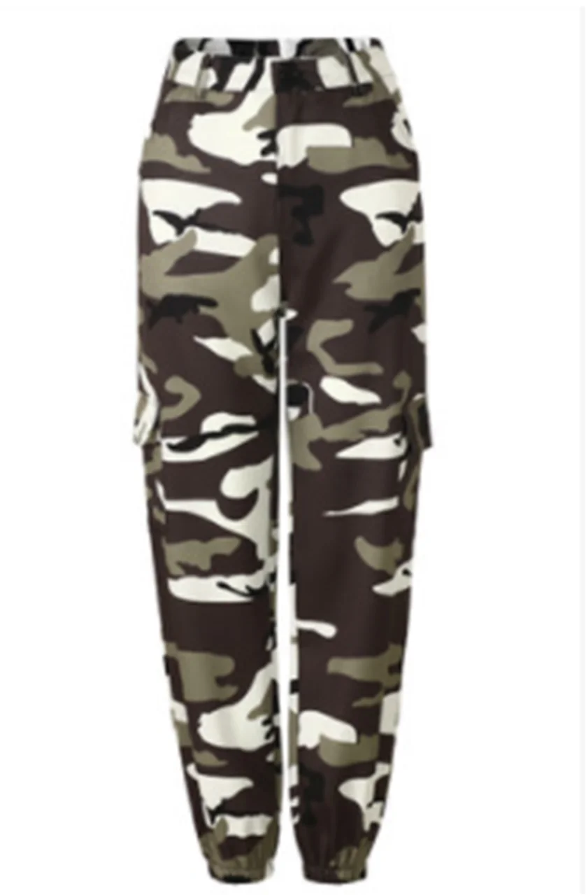 Серый Hot Women's Camouflage Cargo Trousers Casual Pants Military Army Combat Camouflage Jeans Sexy Women Casual Colorful Camou Jeans - Цвет: Серый