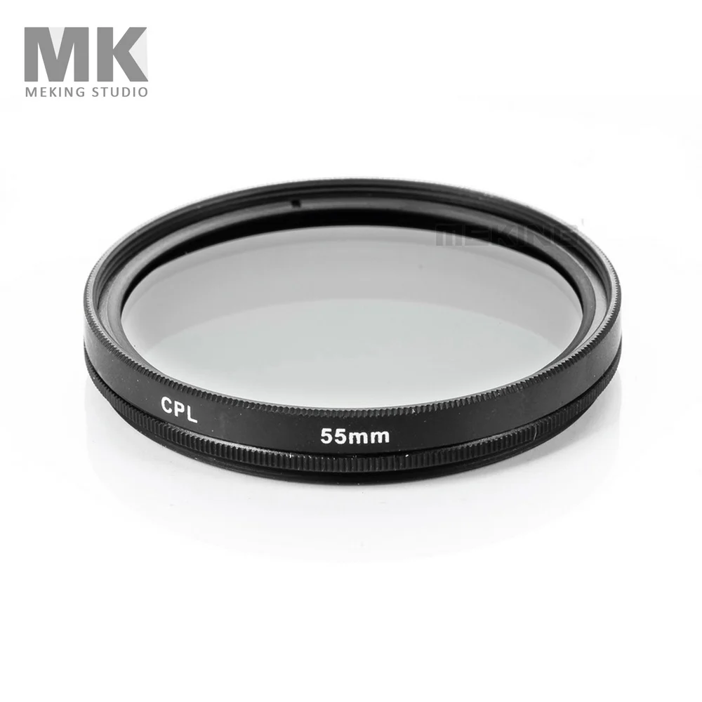 Meking 55mm CPL circular Polarizing Lens Filter for DSLR camera lens