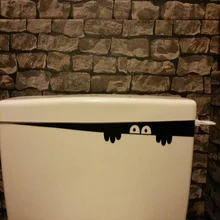 1 шт. Горячая DIY Забавный писк Монстр туалет ванная виниловая наклейка на стену искусство съемное украшение дома