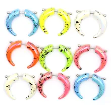 Имитация пирсинга серьги пробки и туннели 1 пара акриловый расширитель для уха в форме конуса растягиватель расширители ювелирные изделия для тела сексуальные женские аксессуары