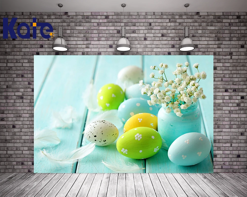 

200Cm*150Cm Easter Photography Backdrops Egg Cups Feather Photography Backdrops Thick Cloth Easter Day Zj