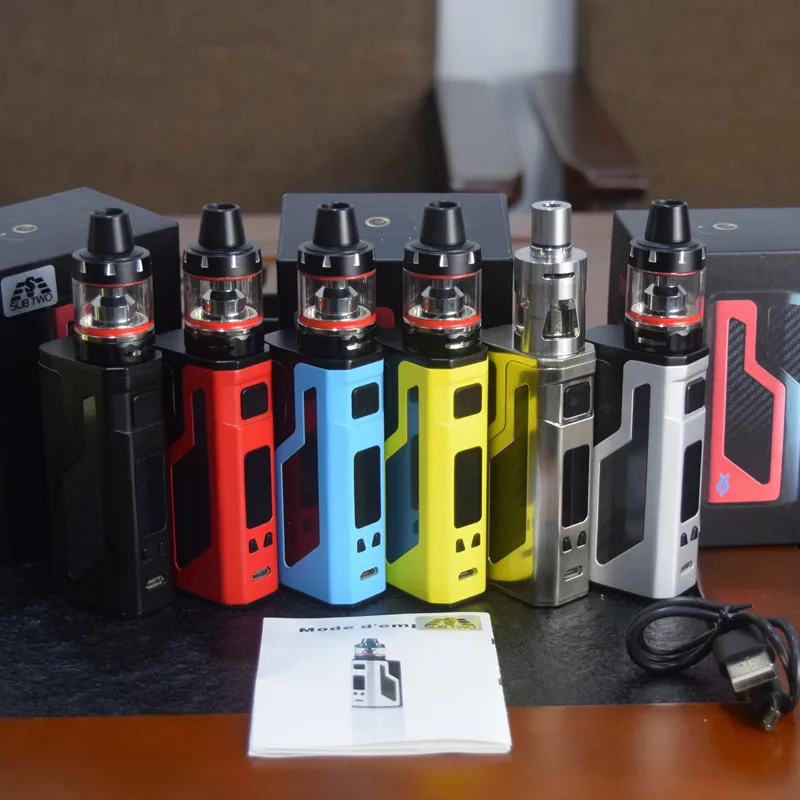 

Electronic Cigarette 100w vape kit 3.5ml huge vaper 2200mah LED display vape pen vaporizer e-cigarettes box mod free shipping