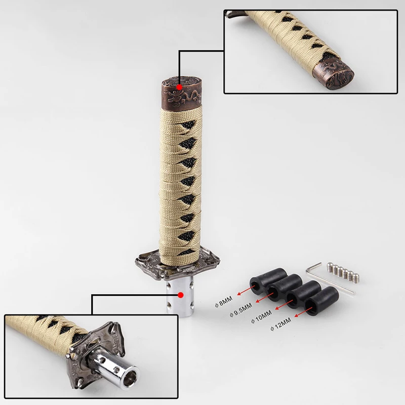Stytlist японская катана ручка переключения передач для автомобиля приспособление самурайский меч автомобильный аксессуар Универсальный для моделей автомобилей 8 цветов