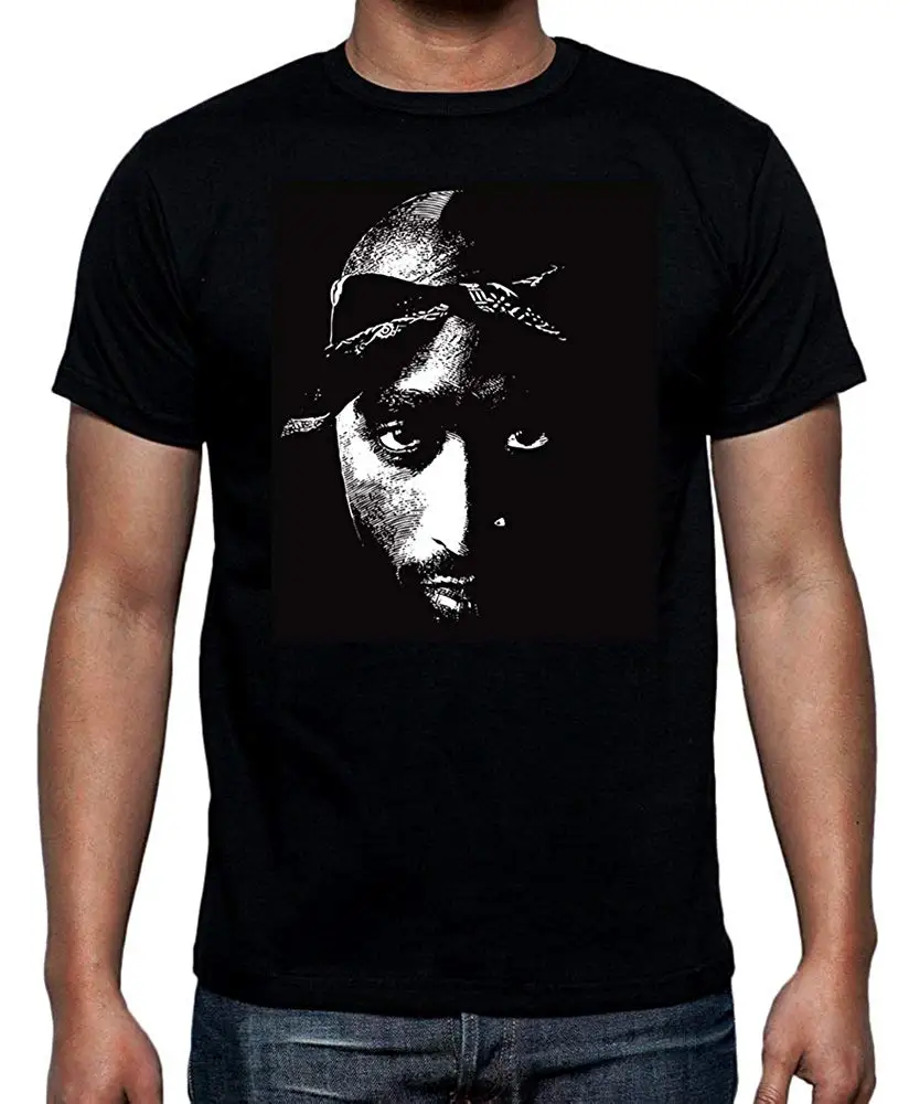 Забавная рубашка 2Pac футболка-Тупак хип-хоп легенда рэпперы все Eyez On Me черная