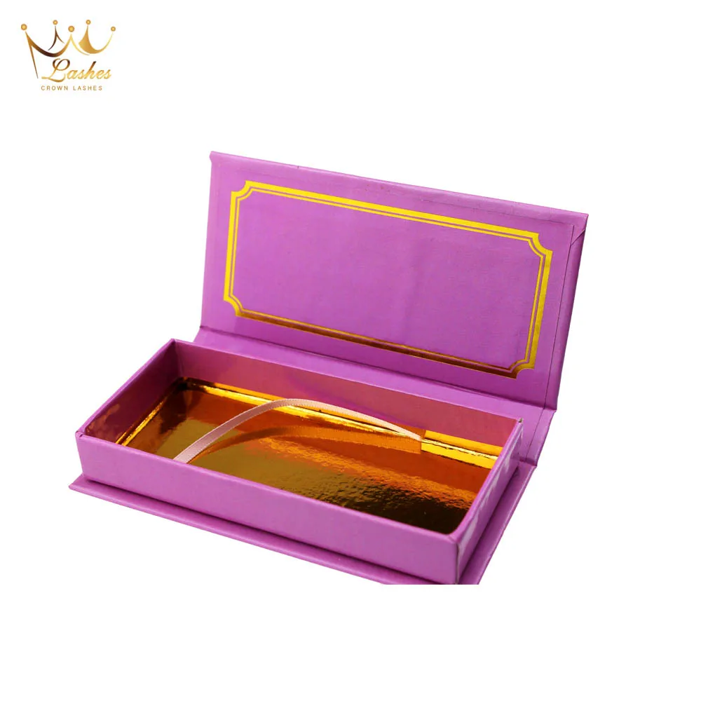 

Crown Lashes 3d mink false eyelashes custom box packages private label logo