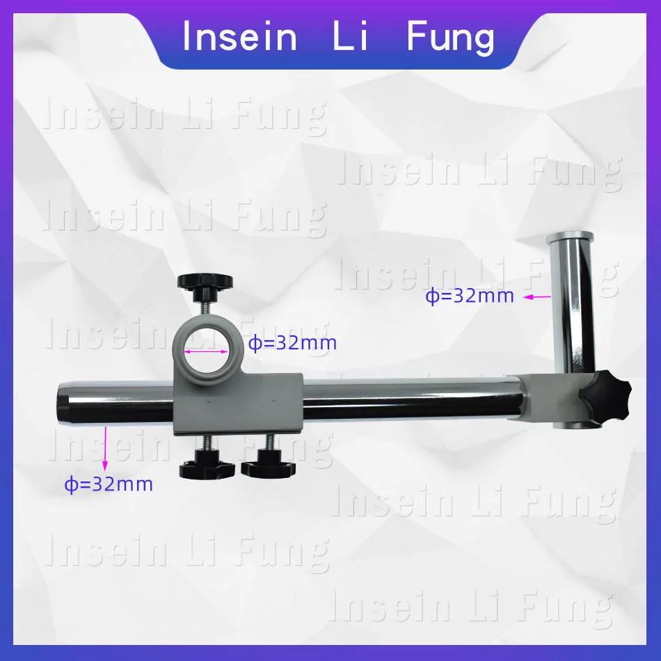 

Industry Stereo Microscope Universal bracket Diameter Hole 32MM Binocular Trinocular Microscope 360° Free Rotating Arm