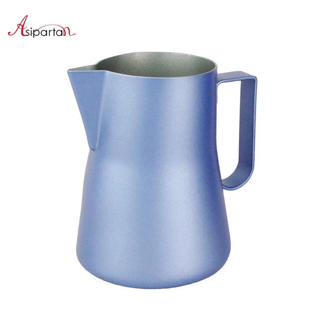 Best Offers Asipartan Stainless Steel Espresso Coffee Foam Cup Milk Frothing Pitcher Jugs Barista Latte Pull Flower Cup Milk Foam Container