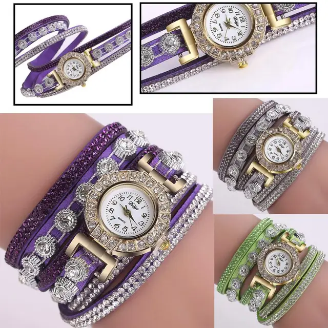 NewWomen Fashion Casual Analog Quartz Women Rhinestone Watch Bracelet Watch DP w NewWomen Fashion Casual Analog Quartz Women Rhinestone Watch Bracelet Watch DP w