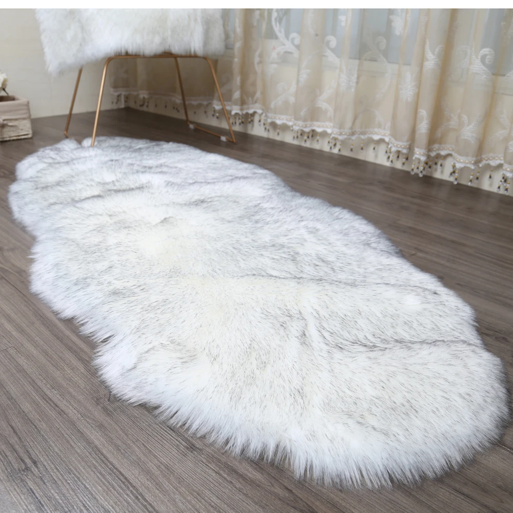 

Multi Color Imitation Sheepskin Wool Area Rugs and Carpet for Living Room, Soft, Shaggy, Warm, Chair Cover, Home Floor Mats