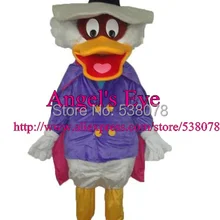 Супермен фиолетовый утка Маскоты костюм для взрослых Размеры Непослушный утка с накидкой карнавала Маскоты te маскарадный костюм sw1287