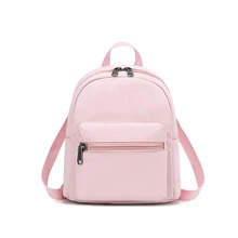 New Fashion Canvas Fabric Women Mini Backpacks Soft Touch Ladies Shoulder Bag Flower Printing Girl Small