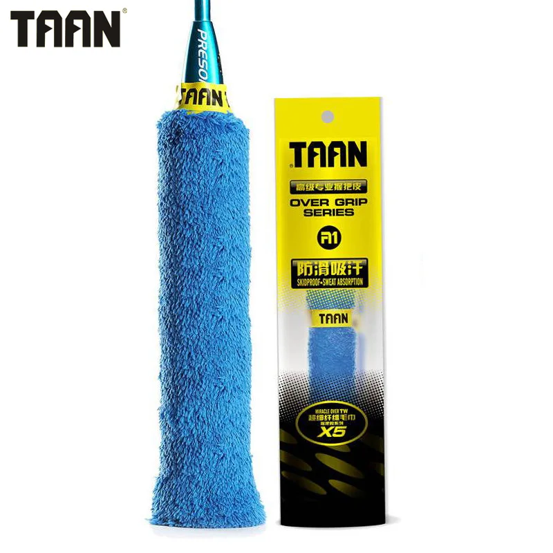 Оригинальное TAAN бренд Теннис Overgrip лента Полотенца клей ракетки для бадминтона Захваты Sweatband мягкие поглощения пота за ручки X5