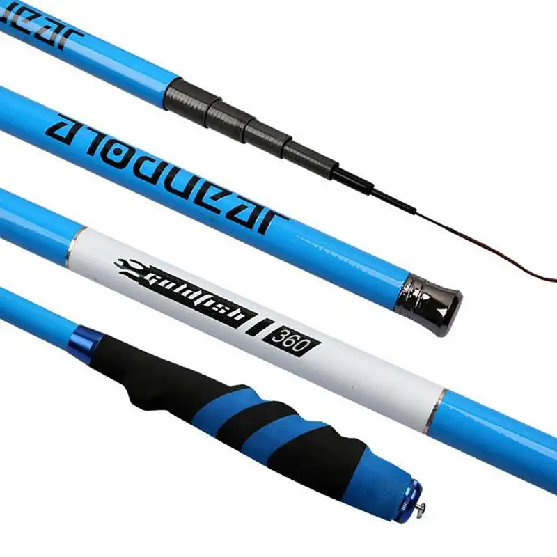 

3.6M-6.3M Rock Fishing Rod High Carbon Super Hard Telescopic Fishing Rod For Big Fish Baitcasting Rod Sea Rod Medium Fast