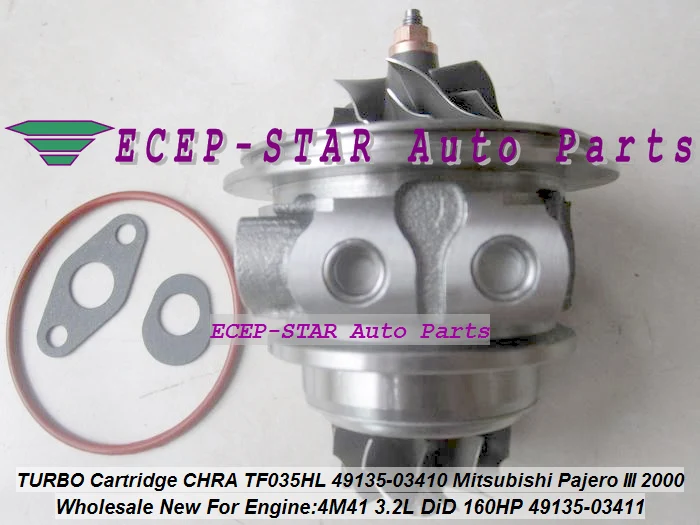 TURBO CHRA Cartridge Core TF035 49135-03411 49135-03410 Turbocharger For Mitsubishi Shogun 02- Pajero III 00-06 4M41 3.2L 160HP (3)