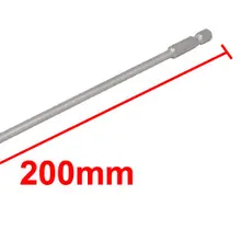 Uxcell 1/" шестигранный хвостовик 200 мм длинная H3 H4 H5 H6 Магнитная электрическая отвертка с шестигранной головкой