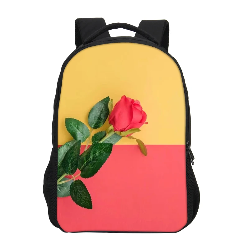 

VEEVANV New Designer Pretty Rose Children Backpacks Girls Flowers Printed Backpack Children School Shoulder Bags Fashion Mochila