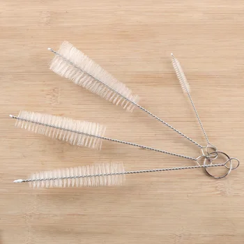 

4 pcs/set Kettle Spout Brushes Baby Milk Bottle Nipple Cleaning Tool Long Handle Teapot Mouth Brush Icing Piping Nozzle Brush