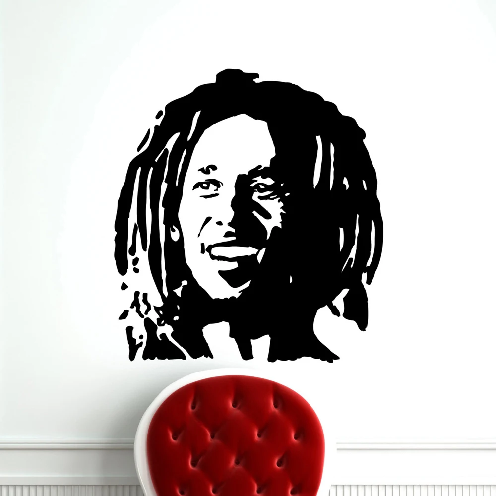 Bob Marley sticker decal 4/" x 5/"