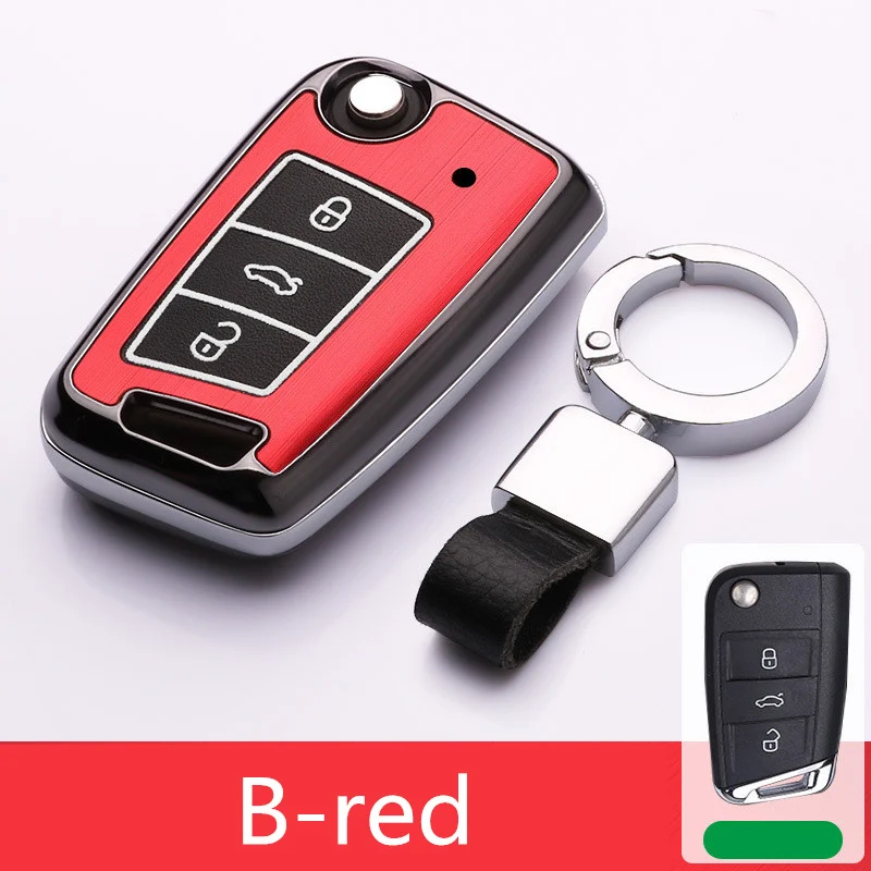 Светящийся чехол для ключей для Volkswagen VW Golf MK7Tiguan для Skoda Octavia для Seat Leon Ibiza octviaa7аксессуары брелок
