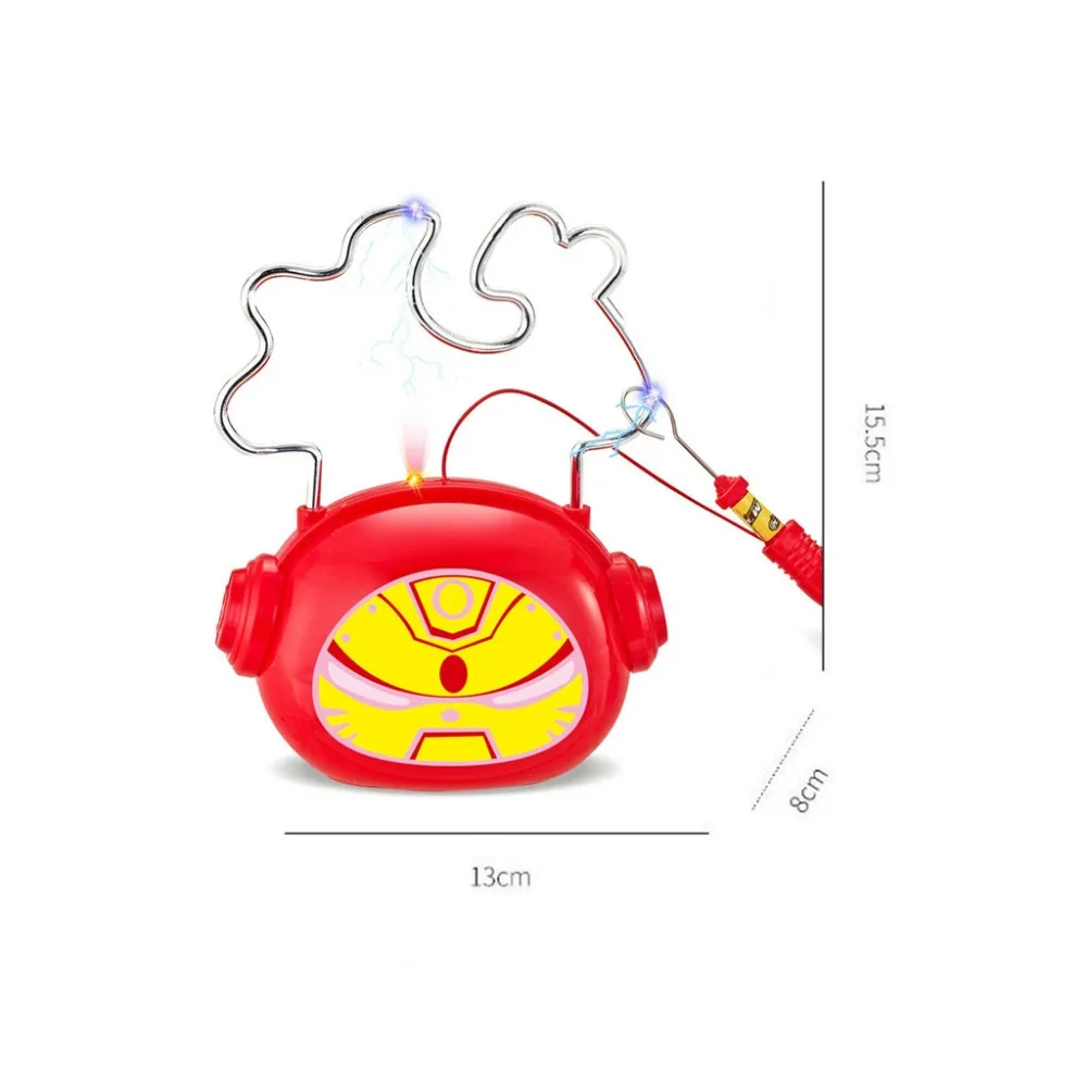 Забавный Электрический коллизионный лабиринт Железный человек милый прочный пластиковый образовательный копилка для малыша