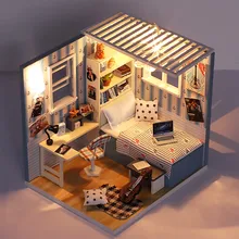 Новая распродажа детская деревянная DIY игрушка 3D пазл собрать кукольный домик игрушка принцессы для девочек подарок на день рождения разведки пазл лето подарок