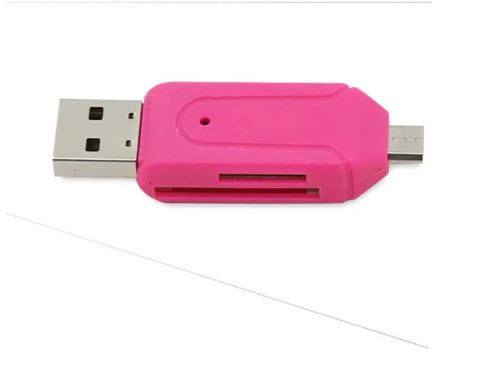 Высокое качество 4 1 OTG/TF/SD считыватель смарт-карт адаптер Micro USB зарядка прочный Порт OTG Кардридер Все-в-одном SD карта камера TF